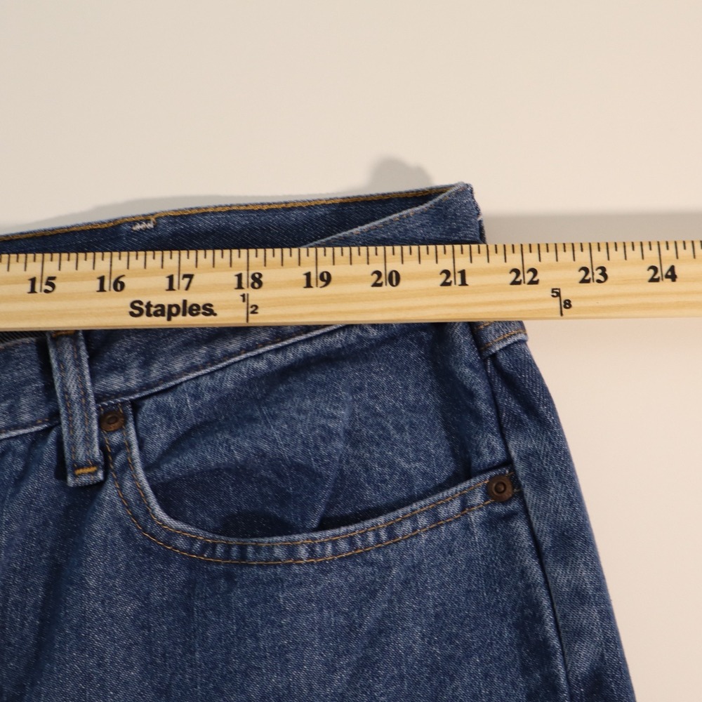 Wrangler Authentics Men's Straight Leg Jeans Blue Dark Regular Fit 46x30 - Picture 6 of 9